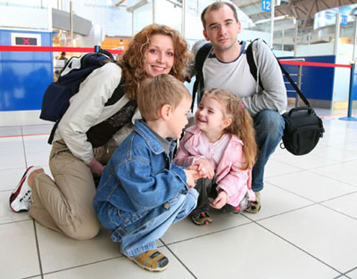 Family at Airport